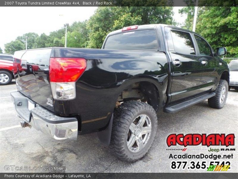 Black / Red Rock 2007 Toyota Tundra Limited CrewMax 4x4