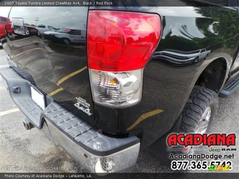 Black / Red Rock 2007 Toyota Tundra Limited CrewMax 4x4