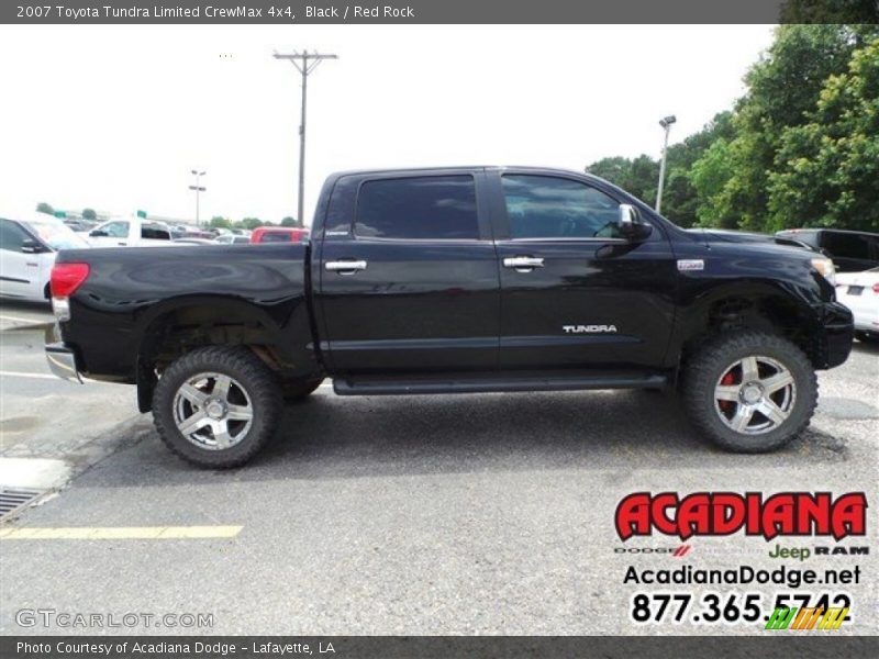 Black / Red Rock 2007 Toyota Tundra Limited CrewMax 4x4