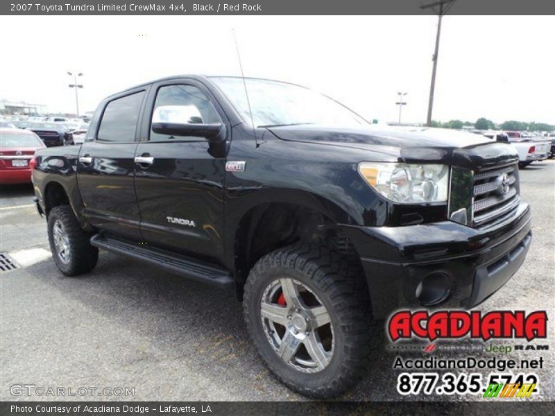 Black / Red Rock 2007 Toyota Tundra Limited CrewMax 4x4