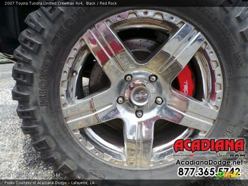 Black / Red Rock 2007 Toyota Tundra Limited CrewMax 4x4