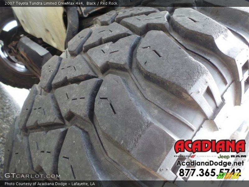 Black / Red Rock 2007 Toyota Tundra Limited CrewMax 4x4