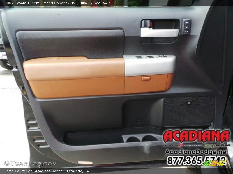 Black / Red Rock 2007 Toyota Tundra Limited CrewMax 4x4