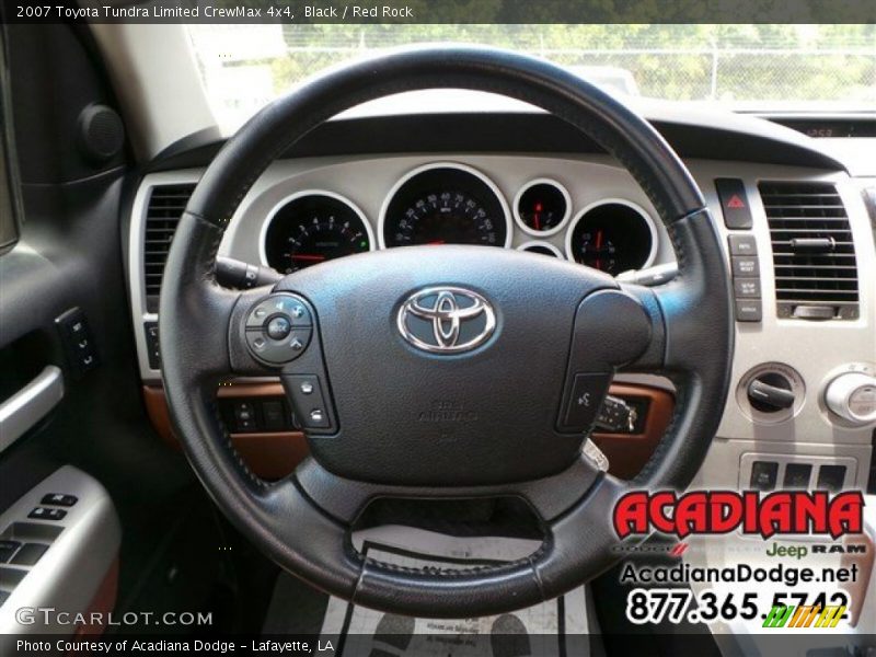 Black / Red Rock 2007 Toyota Tundra Limited CrewMax 4x4