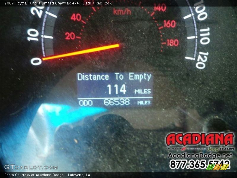Black / Red Rock 2007 Toyota Tundra Limited CrewMax 4x4