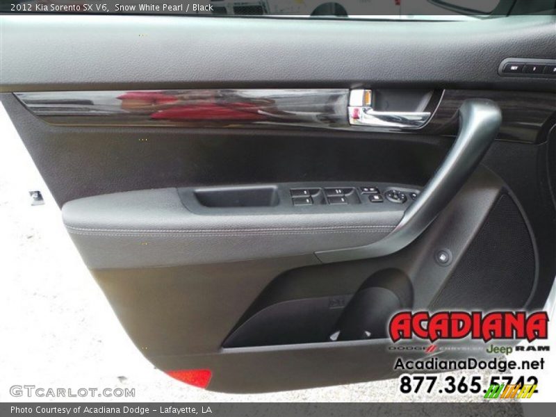 Snow White Pearl / Black 2012 Kia Sorento SX V6