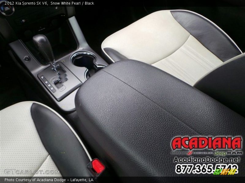 Snow White Pearl / Black 2012 Kia Sorento SX V6