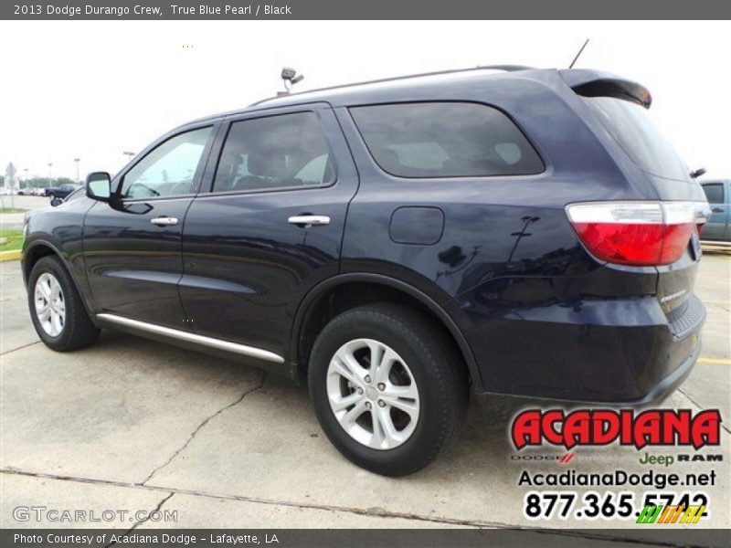 True Blue Pearl / Black 2013 Dodge Durango Crew