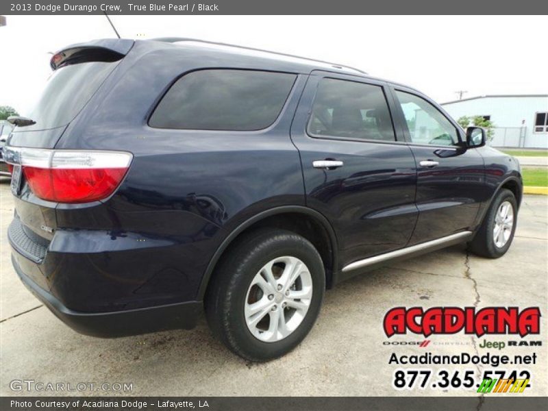 True Blue Pearl / Black 2013 Dodge Durango Crew