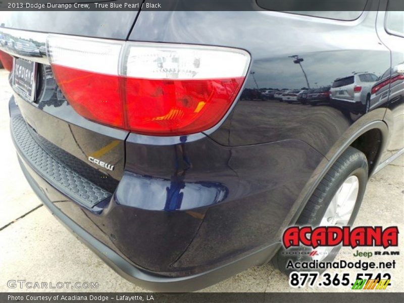 True Blue Pearl / Black 2013 Dodge Durango Crew