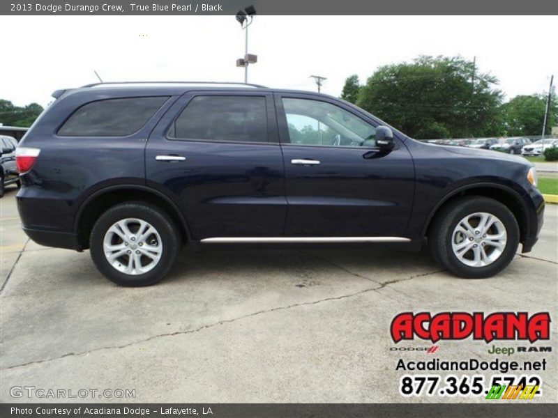 True Blue Pearl / Black 2013 Dodge Durango Crew