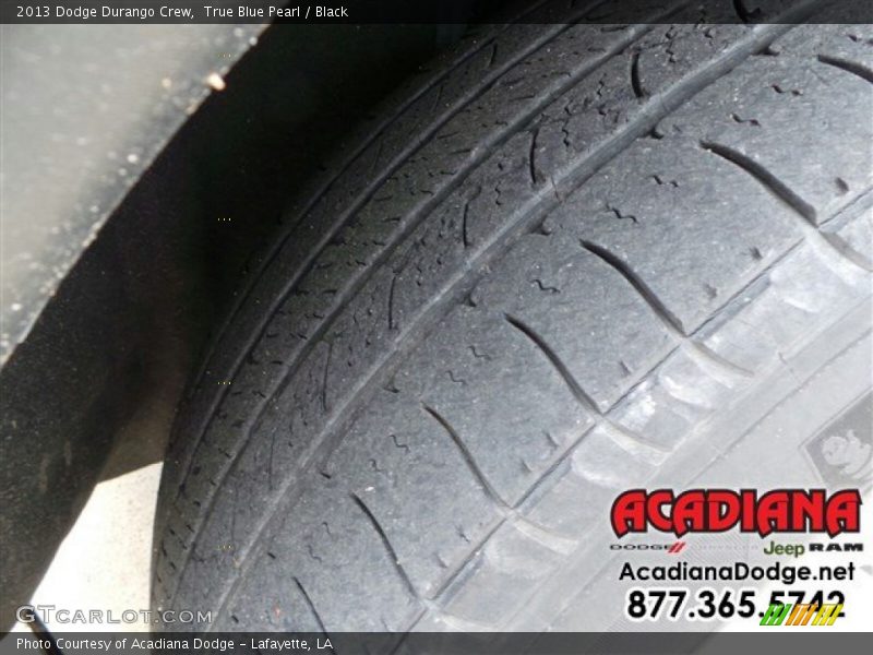 True Blue Pearl / Black 2013 Dodge Durango Crew