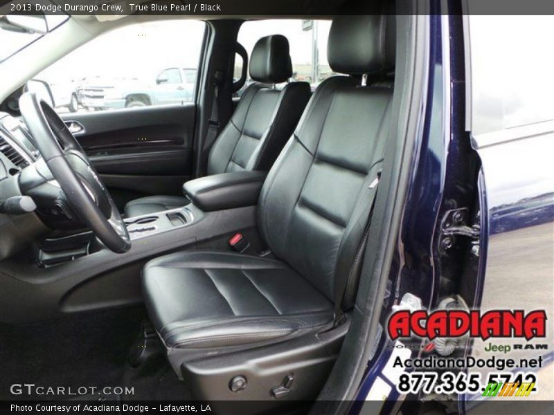 True Blue Pearl / Black 2013 Dodge Durango Crew