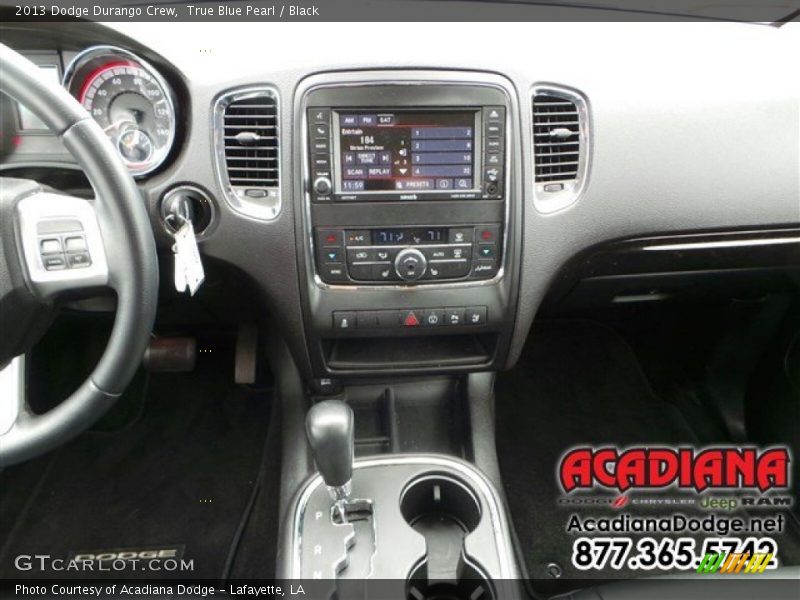 True Blue Pearl / Black 2013 Dodge Durango Crew