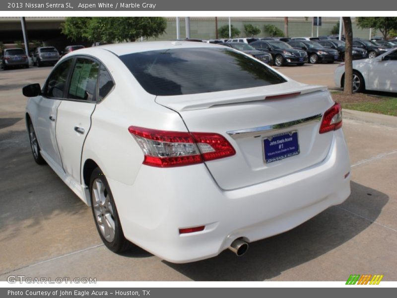 Aspen White / Marble Gray 2013 Nissan Sentra SL