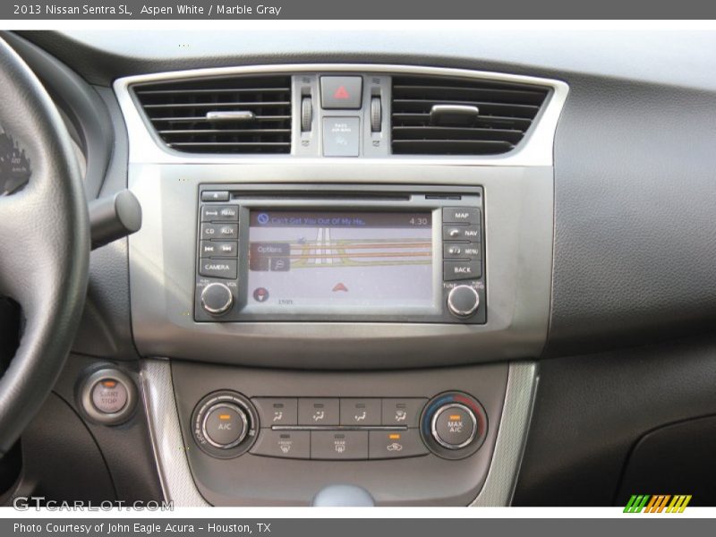 Aspen White / Marble Gray 2013 Nissan Sentra SL