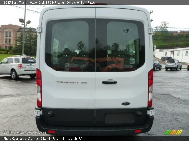 Oxford White / Pewter 2015 Ford Transit Wagon XLT 350 MR Long