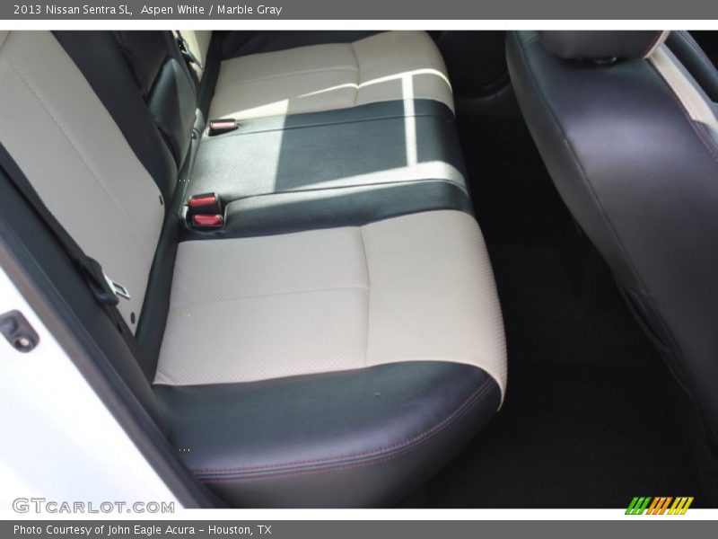 Aspen White / Marble Gray 2013 Nissan Sentra SL