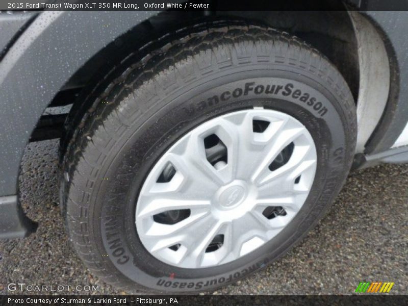 Oxford White / Pewter 2015 Ford Transit Wagon XLT 350 MR Long