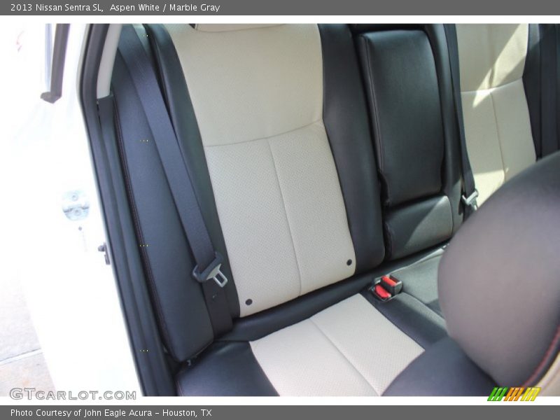Aspen White / Marble Gray 2013 Nissan Sentra SL