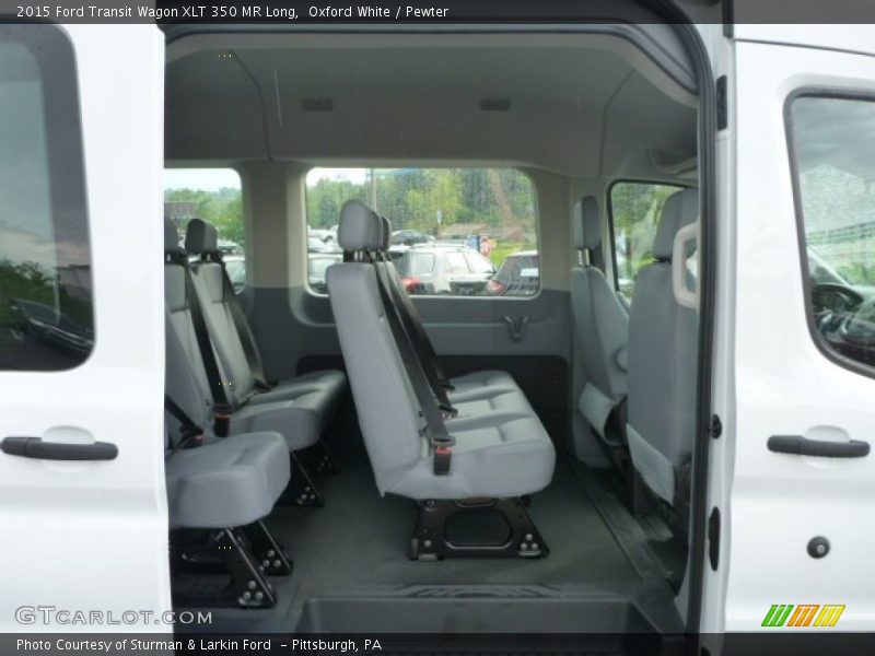 Oxford White / Pewter 2015 Ford Transit Wagon XLT 350 MR Long