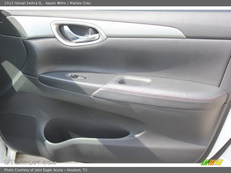 Aspen White / Marble Gray 2013 Nissan Sentra SL