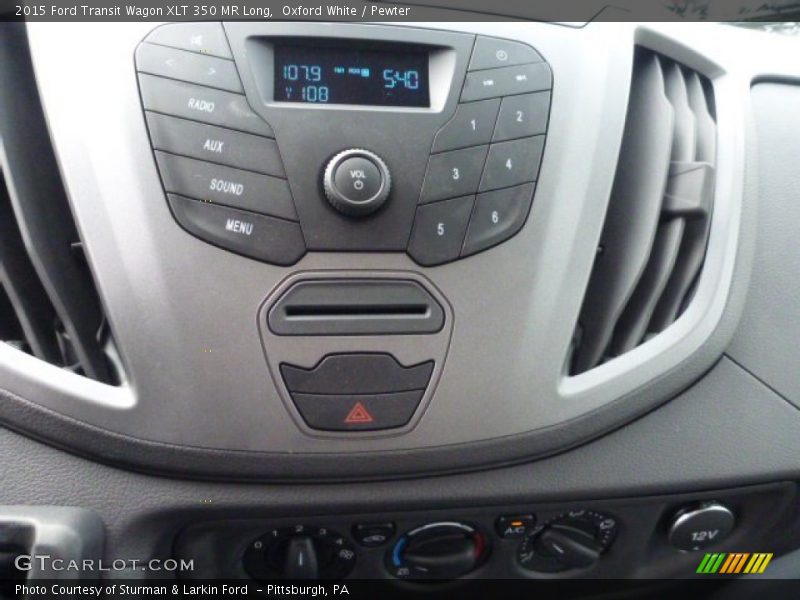 Controls of 2015 Transit Wagon XLT 350 MR Long