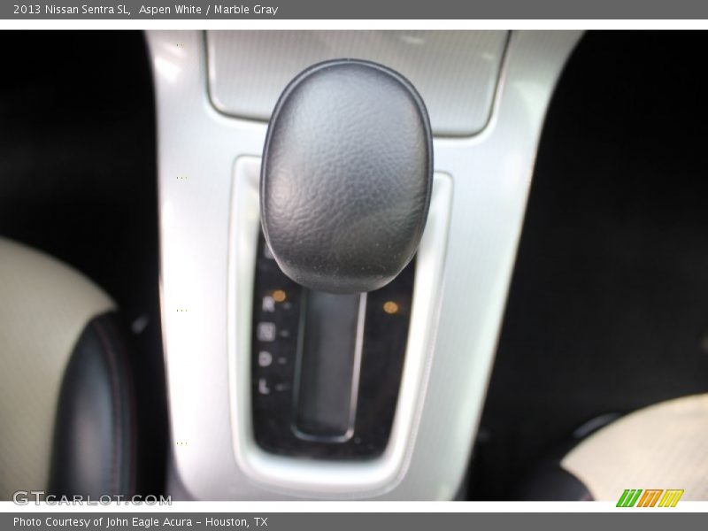 Aspen White / Marble Gray 2013 Nissan Sentra SL