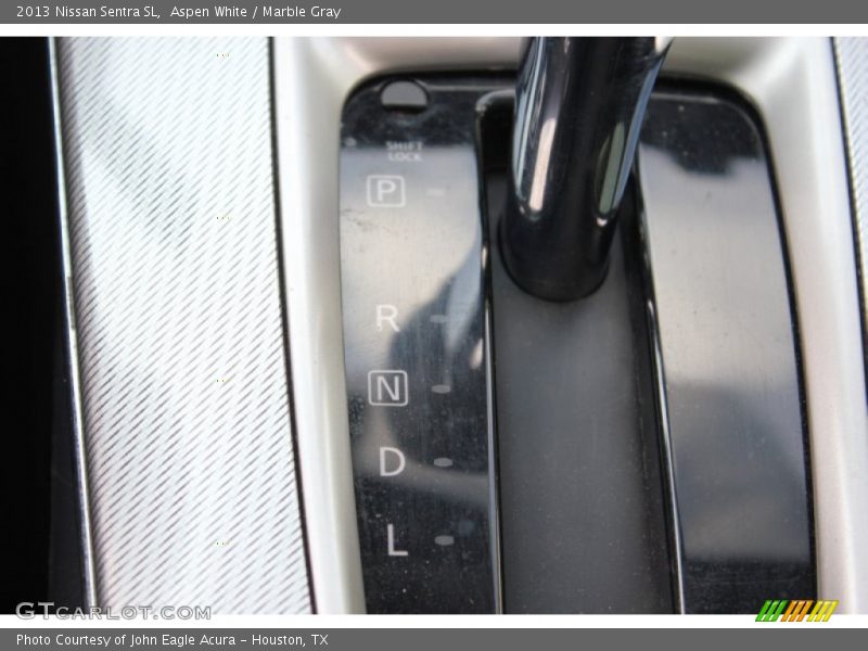 Aspen White / Marble Gray 2013 Nissan Sentra SL
