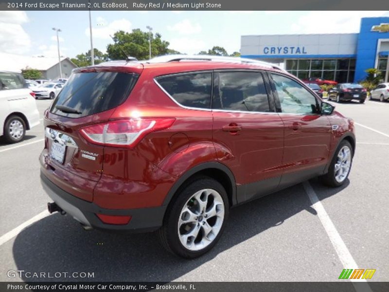 Ruby Red / Medium Light Stone 2014 Ford Escape Titanium 2.0L EcoBoost