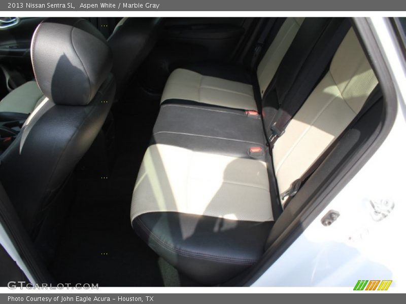 Aspen White / Marble Gray 2013 Nissan Sentra SL