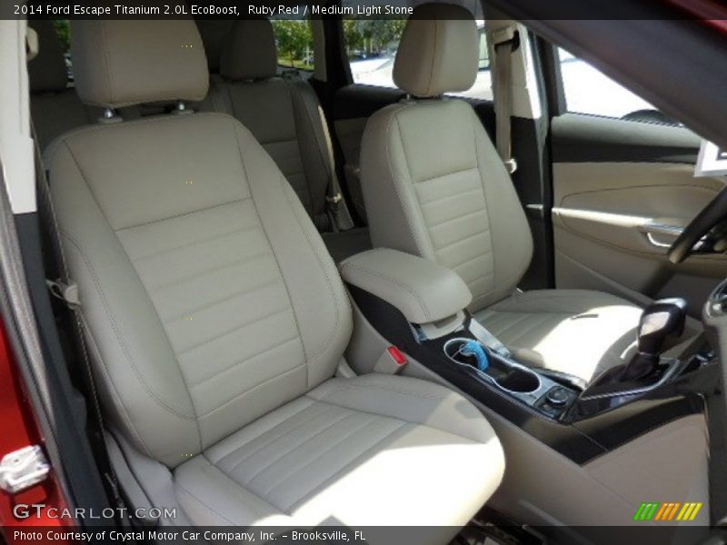 Ruby Red / Medium Light Stone 2014 Ford Escape Titanium 2.0L EcoBoost