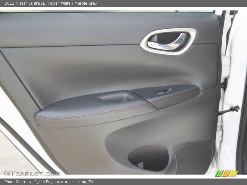 Aspen White / Marble Gray 2013 Nissan Sentra SL