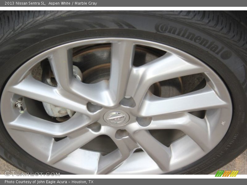 Aspen White / Marble Gray 2013 Nissan Sentra SL