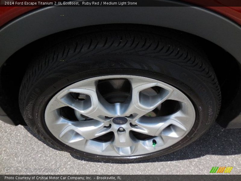 Ruby Red / Medium Light Stone 2014 Ford Escape Titanium 2.0L EcoBoost