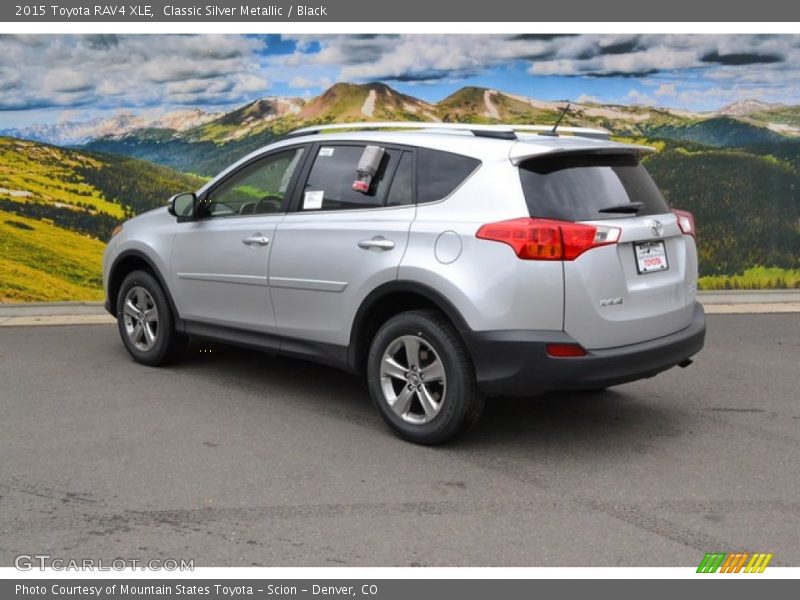 Classic Silver Metallic / Black 2015 Toyota RAV4 XLE
