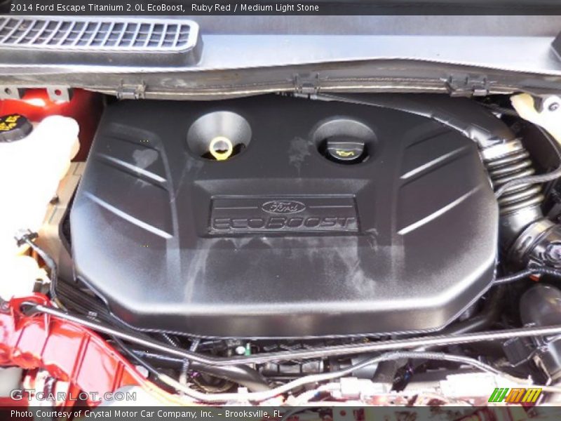 Ruby Red / Medium Light Stone 2014 Ford Escape Titanium 2.0L EcoBoost