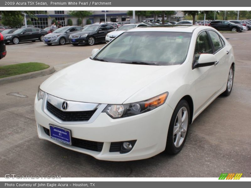 Premium White Pearl / Parchment 2009 Acura TSX Sedan