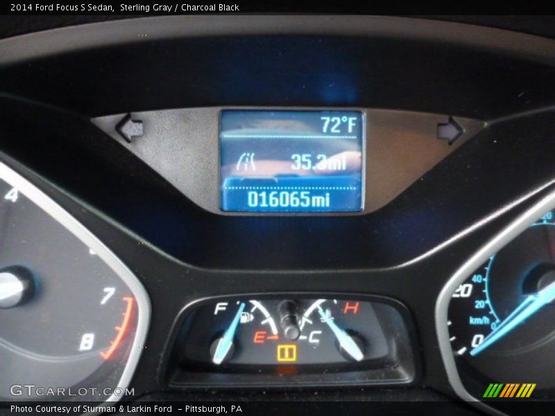 Sterling Gray / Charcoal Black 2014 Ford Focus S Sedan