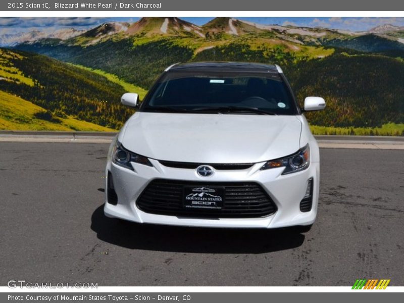 Blizzard White Pearl / Dark Charcoal 2015 Scion tC
