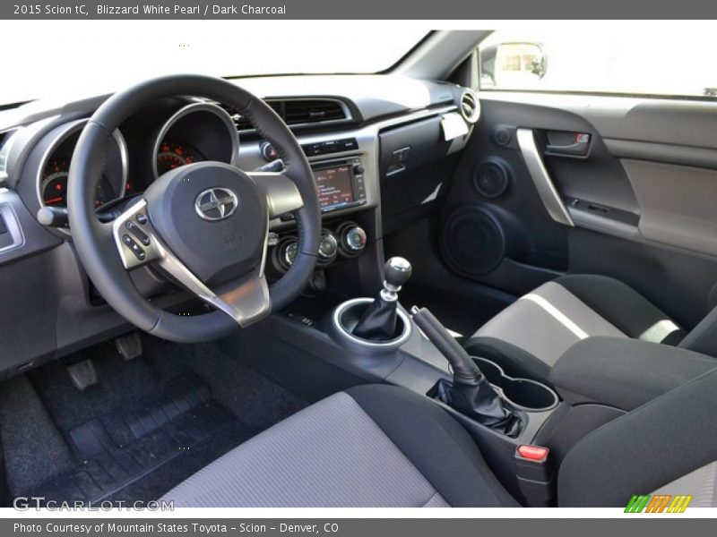 Blizzard White Pearl / Dark Charcoal 2015 Scion tC