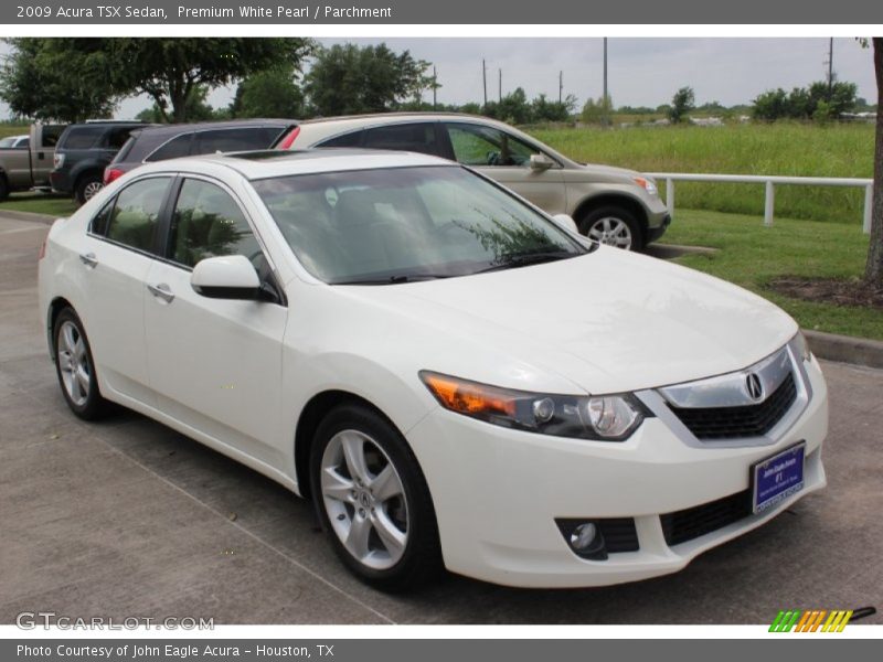 Premium White Pearl / Parchment 2009 Acura TSX Sedan