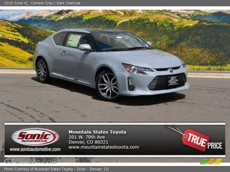 Cement Gray / Dark Charcoal 2015 Scion tC