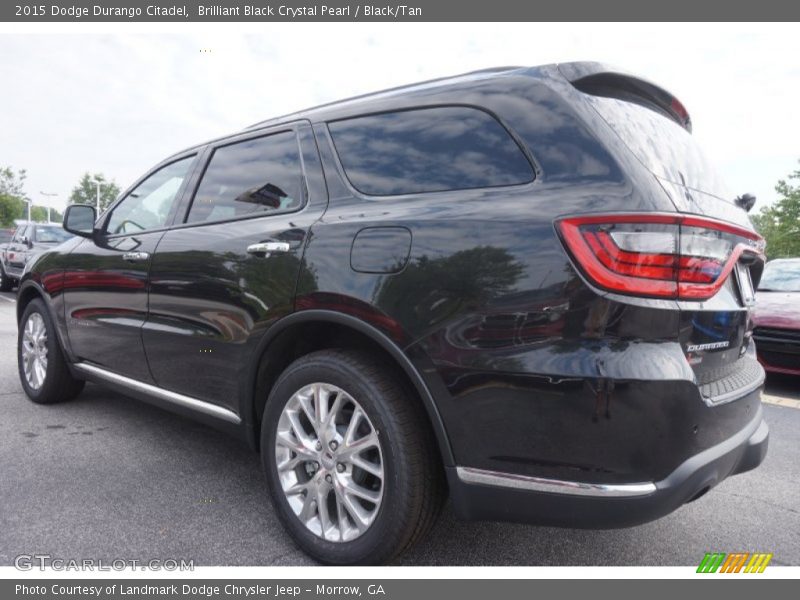 Brilliant Black Crystal Pearl / Black/Tan 2015 Dodge Durango Citadel