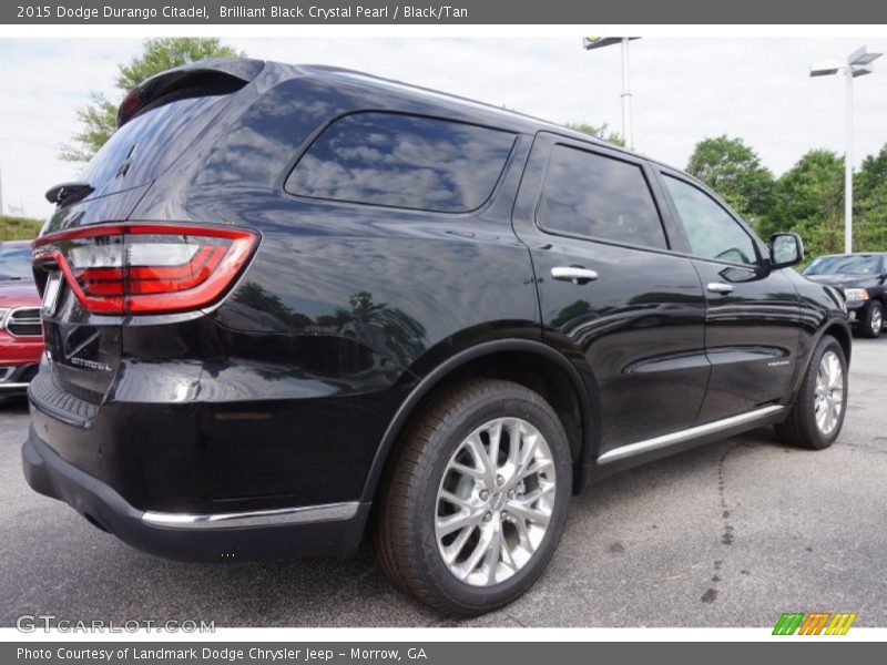 Brilliant Black Crystal Pearl / Black/Tan 2015 Dodge Durango Citadel