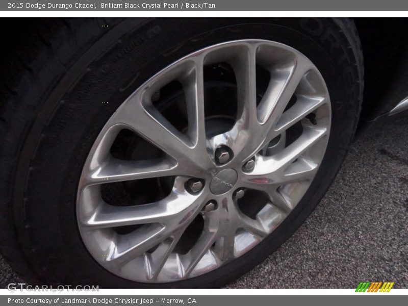 Brilliant Black Crystal Pearl / Black/Tan 2015 Dodge Durango Citadel