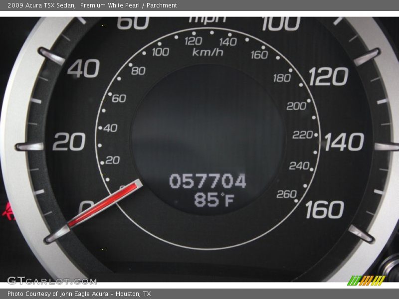 Premium White Pearl / Parchment 2009 Acura TSX Sedan
