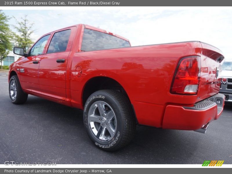 Flame Red / Black/Diesel Gray 2015 Ram 1500 Express Crew Cab