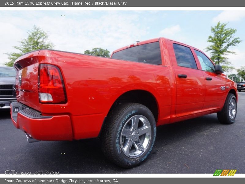 Flame Red / Black/Diesel Gray 2015 Ram 1500 Express Crew Cab