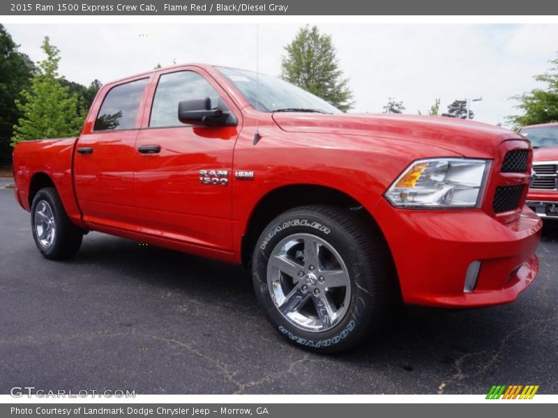 Flame Red / Black/Diesel Gray 2015 Ram 1500 Express Crew Cab